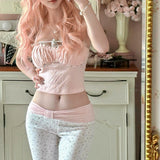 Rose Island Daisy Bow Flare Pants