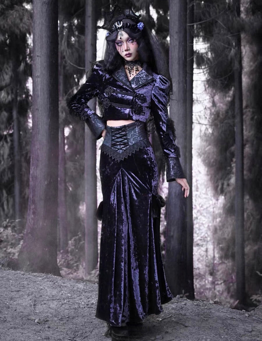 Get trendy with [Blood Supply]Moon Goddess Fishtail Long Skirt - Clothing available at Peiliee Shop. Grab yours for $48 today!