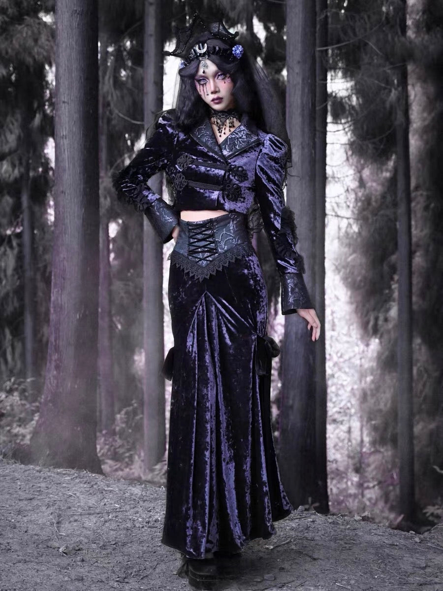 Get trendy with [Blood Supply]Moon Goddess Fishtail Long Skirt - Clothing available at Peiliee Shop. Grab yours for $48 today!