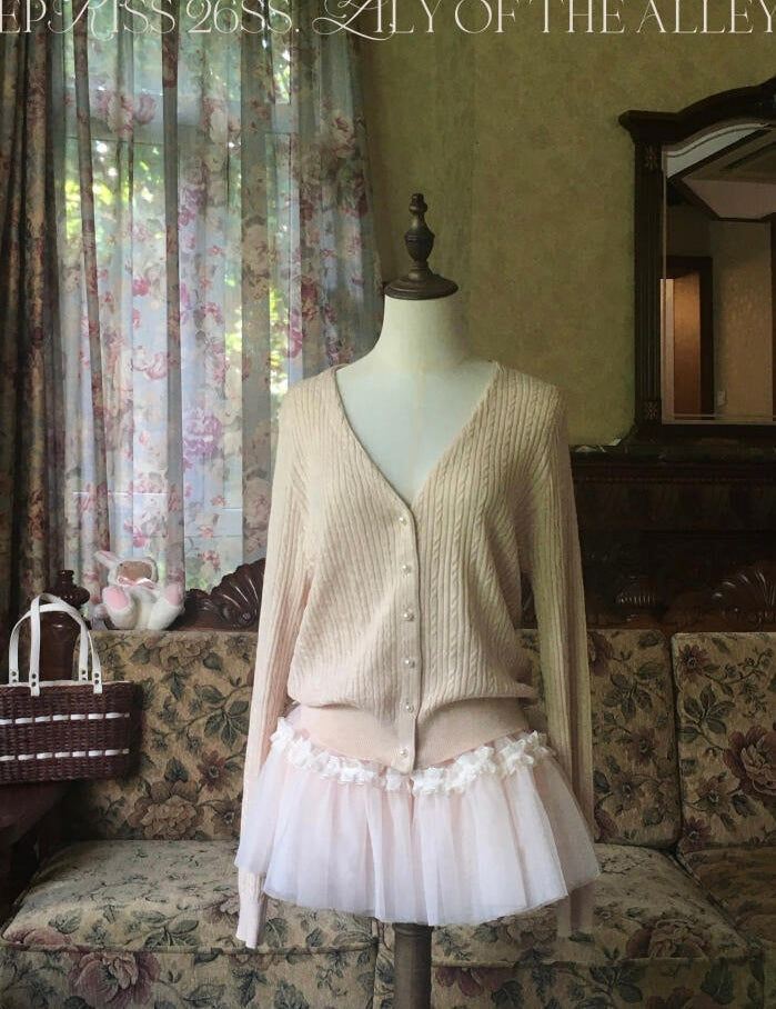 SheepKiss Lily of the Valley Merino Knit Cardigan