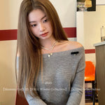 Get trendy with [Mummy Cat] Butterfly Bow Off-Shoulder Sweater -  available at Peiliee Shop. Grab yours for $50.50 today!
