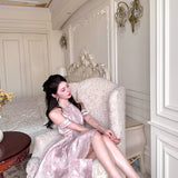 Fa Sogno Floral Ballerina Mini Dress