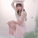 Get trendy with [Rose Island] Bunny Elf Knitted Dress -  available at Peiliee Shop. Grab yours for $71 today!