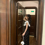 Get trendy with Inner Romance polka satin midi dress gown - Dresses available at Peiliee Shop. Grab yours for $36.80 today!
