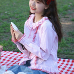 Get trendy with Doll Polka Dot Christmas Sweet Shirt -  available at Peiliee Shop. Grab yours for $22 today!