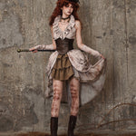 Get trendy with [Blood Supply] Dragon Era steampunk short Cake mini Skirt - Skirt available at Peiliee Shop. Grab yours for $55 today!