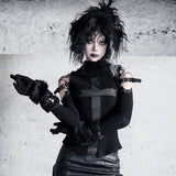 [Blutversorgung] Shadow Stalker Gothic Hemd aus Kunstwolle