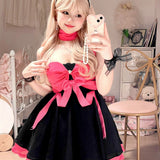 Get trendy with Moonlight Goddess Ribbon Mini Dress -  available at Peiliee Shop. Grab yours for $45 today!