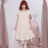 [Rose Island] Rosy Angels Floral Cotton Dress