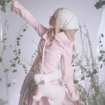 Get trendy with [Rose Island] Cottage Garden Soft Pink Fairy Core Cardigan Top -  available at Peiliee Shop. Grab yours for $56 today!
