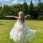 Get trendy with [August Unicorn] Angelic Mist Handmade Outer Princess Dress - Dresses available at Peiliee Shop. Grab yours for $116 today!