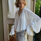 SPOII UNOSA Clair de Romance Ruffle Sleeve Blouse