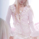 Get trendy with Rosy Dreams Flowery Cardigan -  available at Peiliee Shop. Grab yours for $42 today!
