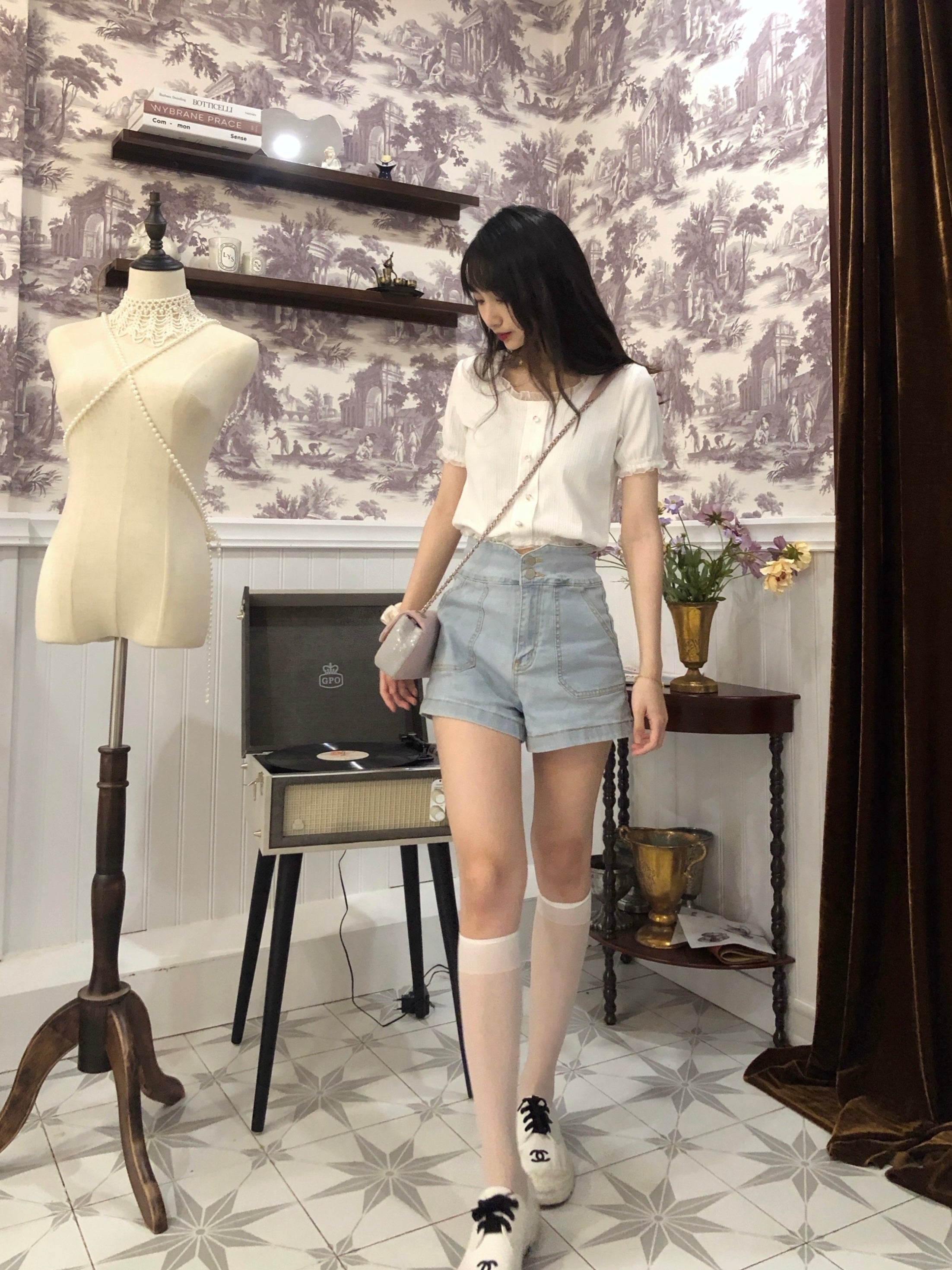 Get trendy with [SALE] Ice creamy crop top shirt - Dresses available at Peiliee Shop. Grab yours for $14 today!