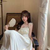 Vintage Babylon Pearly White Midi Dress