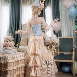 Blood Supply Happy Birthday Mousse Date Rococo Train Midi Skirt