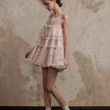 Fa Sogno Mélodie de Tulle Bellet Ruffle Dress