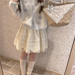 Get trendy with Snow White’s Floral Knitted Cardigan - Sweater available at Peiliee Shop. Grab yours for $23 today!