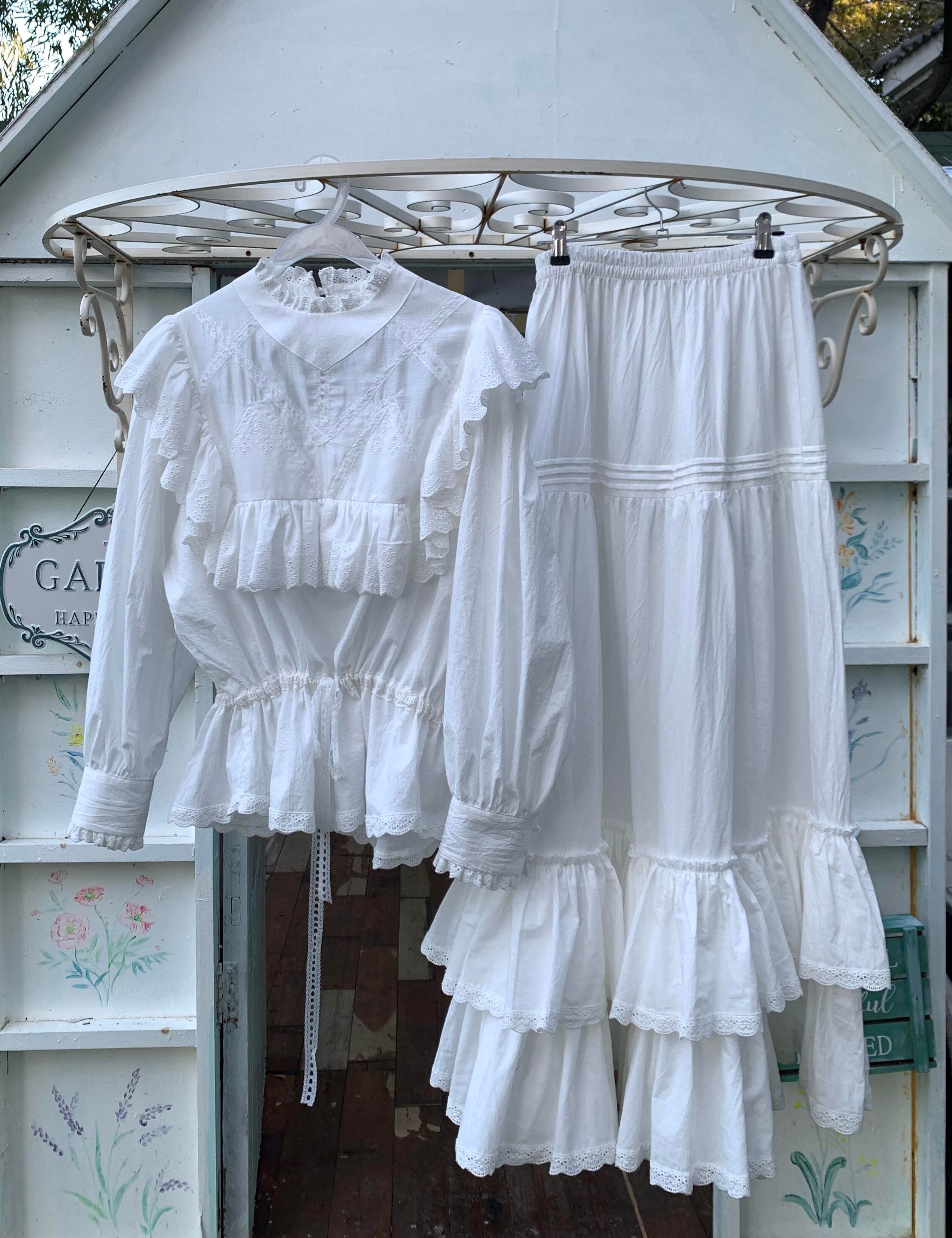 Get trendy with [Tailor Made] In My Fairy Dream Handmade Cotton Dress Set -  available at Peiliee Shop. Grab yours for $88 today!