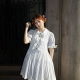 August Unicorn Wonderland Maid Stripe Dress