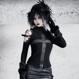[Blutversorgung] Shadow Stalker Gothic Hemd aus Kunstwolle