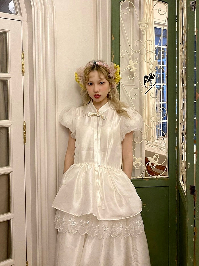 Get trendy with [August Unicorn] Wedding Birthday Cake Dress - Dresses available at Peiliee Shop. Grab yours for $268 today!