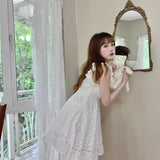 Get trendy with Cottage Angel Cotton Mini Dress - Dresses available at Peiliee Shop. Grab yours for $34 today!
