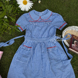 Blue Gingham Vintage 1997 Babydoll Dress