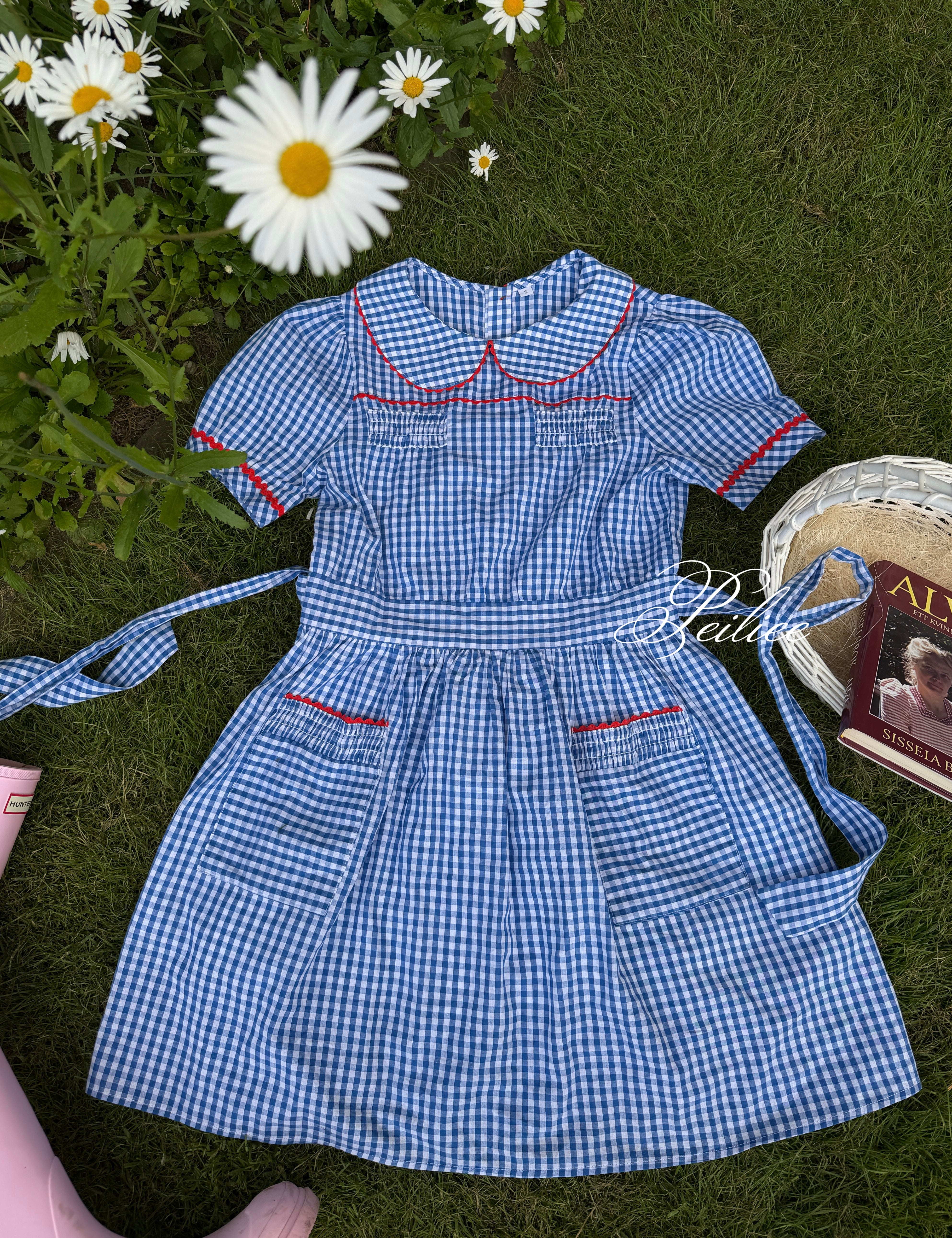 Blue Gingham Vintage 1997 Babydoll Dress