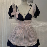 [Sold out forever — just here to be remembered ♡] Silly Solkatt Alice’s Midnight Secret Navy Dress