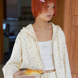 Sleepy Fairy Floral Deer Hoodie And Flare Pants Set