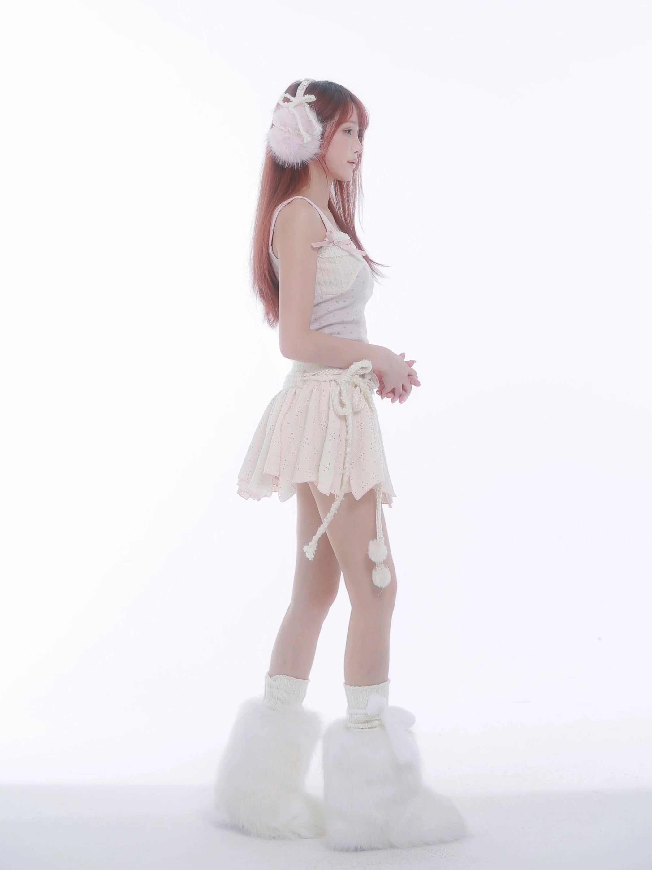 Get trendy with [Rose Island] Soft Cotton Dream Autumn Whisper Mini Skirt -  available at Peiliee Shop. Grab yours for $44 today!