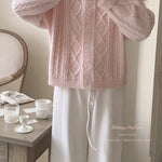 Get trendy with Angelic Sakura pink soft knitting sweater cardigan - Sweater available at Peiliee Shop. Grab yours for $25.50 today!