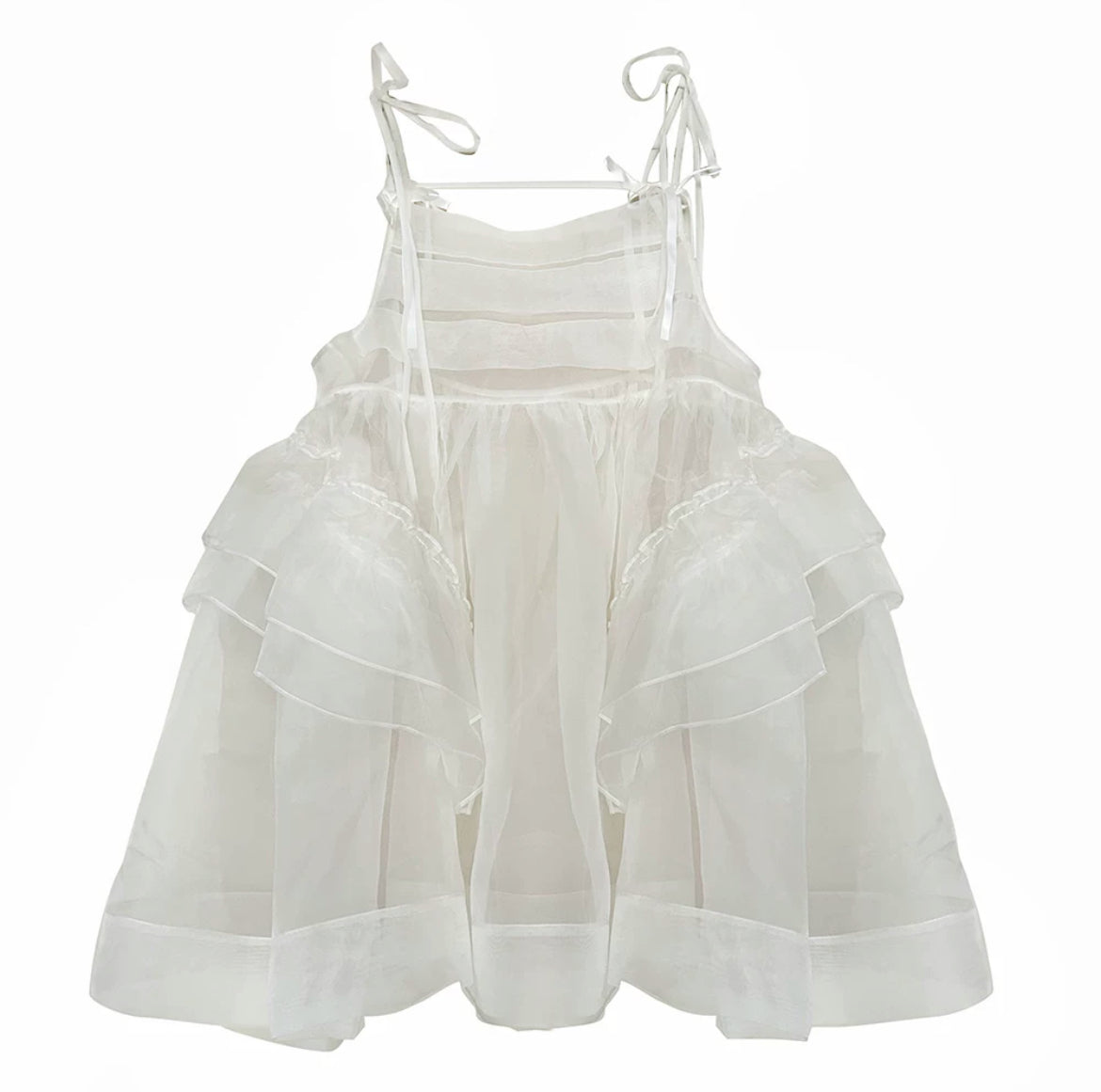 Get trendy with [August Unicorn] Angel Shell Princess transparent outer dress - Dresses available at Peiliee Shop. Grab yours for $105 today!