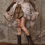 Get trendy with [Blood Supply] Dragon Era steampunk short Cake Skirt - Skirt available at Peiliee Shop. Grab yours for $55 today!