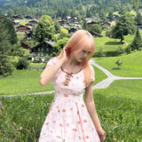 [Peiliee x Rose Island Exclusive] Deer Ballet Fawn Core Cotton Mini Dress