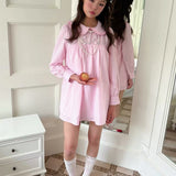MineBeThyVers 100% Cotton Pink Gingham Babydoll Mini Dress