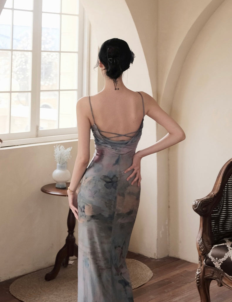 Get trendy with Butterfly waltz whisper floral midi dress - Dress available at Peiliee Shop. Grab yours for $38 today!