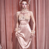 Blood Supply Pink Baroque Slip Dress