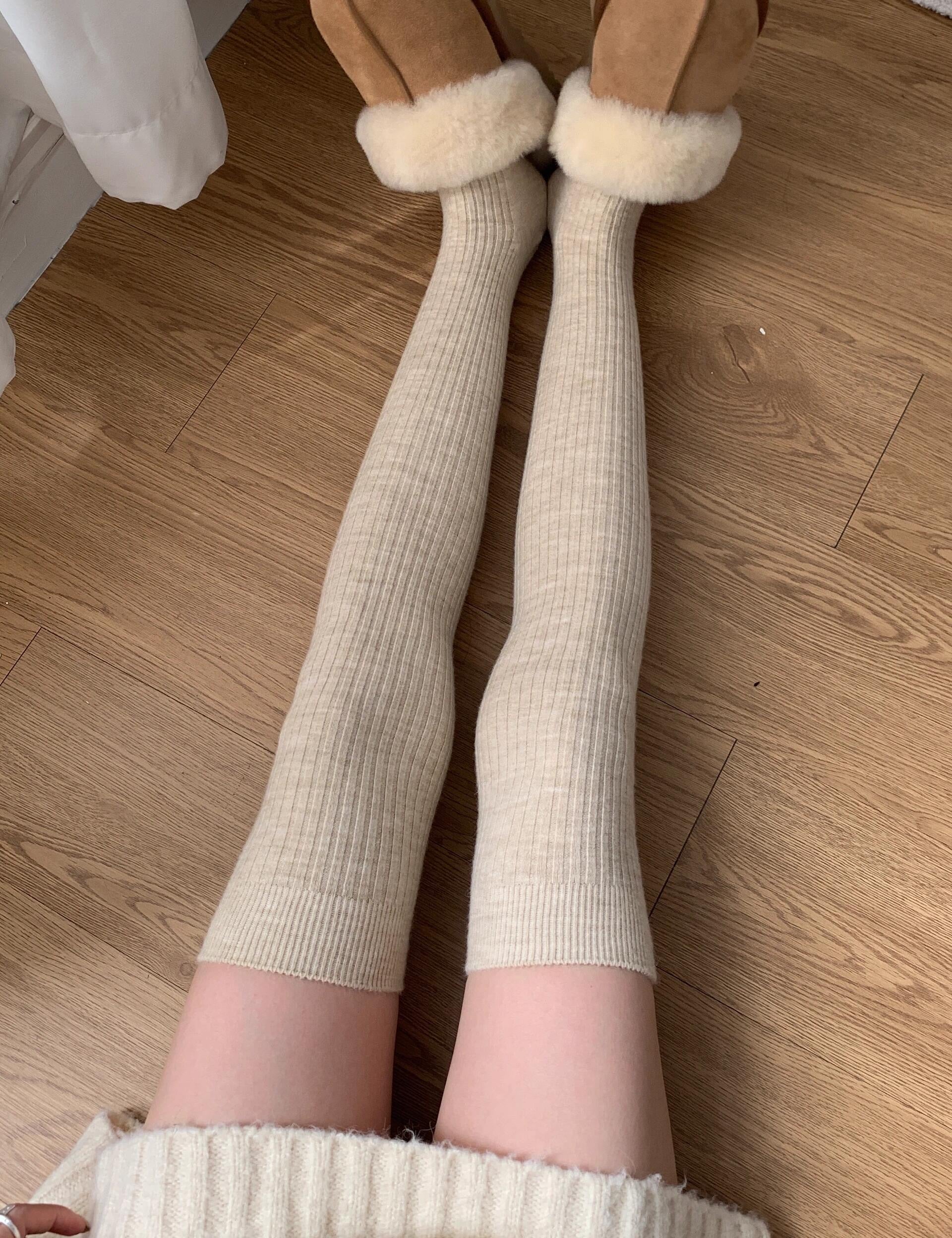 Get trendy with Autumn Milk Tea Over Knee Socks Leg Warmer - Socks available at Peiliee Shop. Grab yours for $8.90 today!