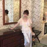 Rose Candy Summer Rose Cottage Princess Lace Cami and Mini Shawl Set