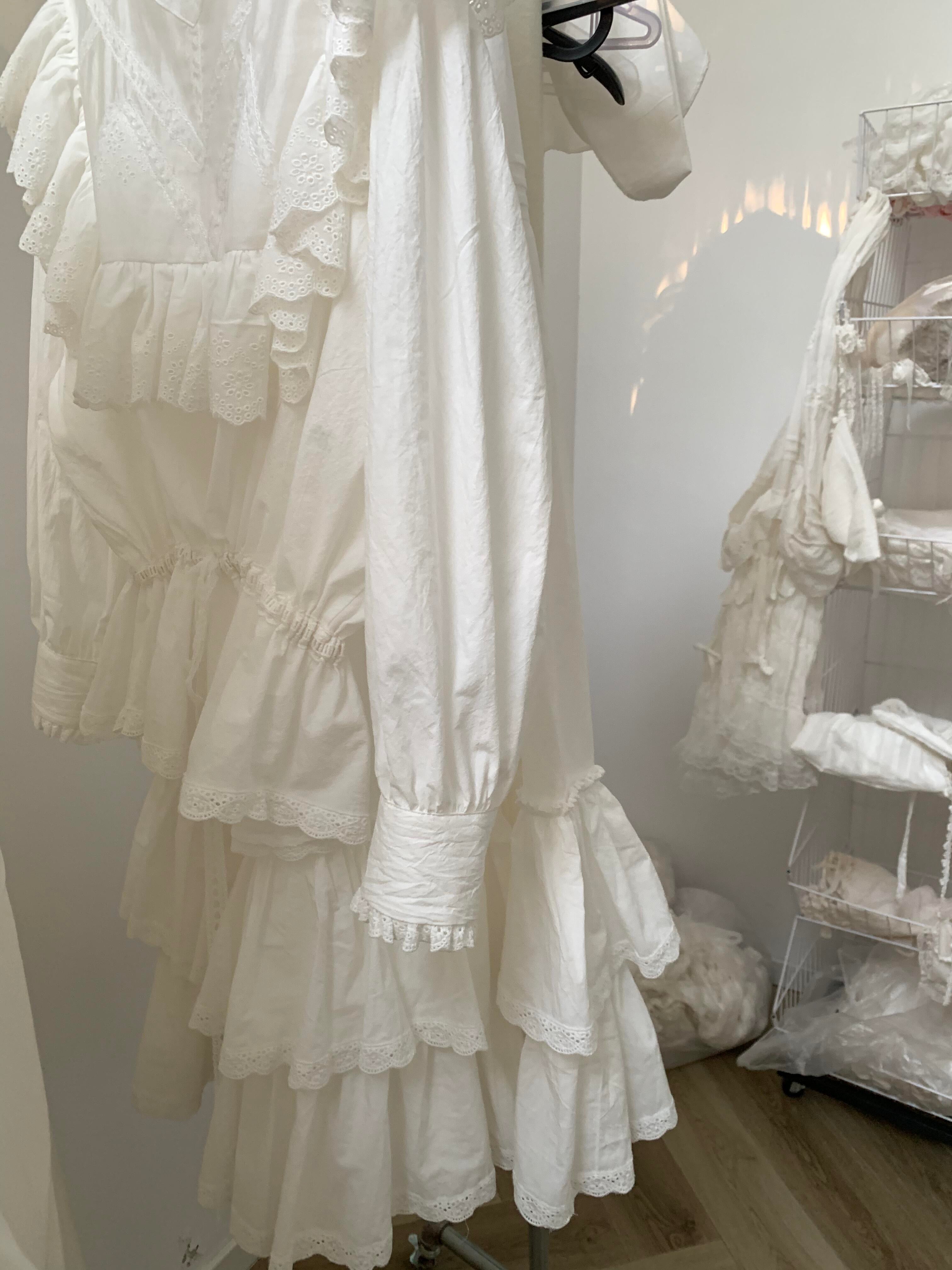 Get trendy with [Tailor Made] In My Fairy Dream Handmade Cotton Dress Set -  available at Peiliee Shop. Grab yours for $88 today!