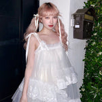 Get trendy with [August Unicorn] Angelic Mist Handmade Outer Dress - Dresses available at Peiliee Shop. Grab yours for $116 today!