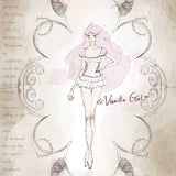 SheepKiss Vanilla Girl Rose Pattern Set