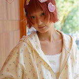 Sleepy Fairy Floral Deer Hoodie And Flare Pants Set