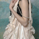 [Lactose Studio] Pure Mermaid Heart Pearl Shoulder bag