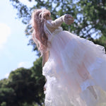 Get trendy with [August Unicorn] Angelic Mist Handmade Outer Dress - Dresses available at Peiliee Shop. Grab yours for $116 today!