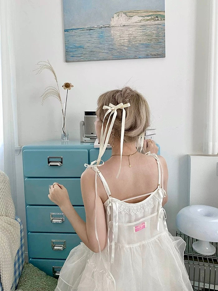 Get trendy with [August Unicorn] Angel Shell Princess transparent outer dress - Dresses available at Peiliee Shop. Grab yours for $105 today!