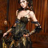 Blood Supply • Golden Hour Velvet Body Chain Necklace