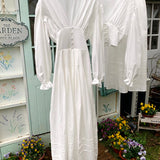 [Tailor Made] Morning Dew Handmade Cotton Bridal Maxi Dress